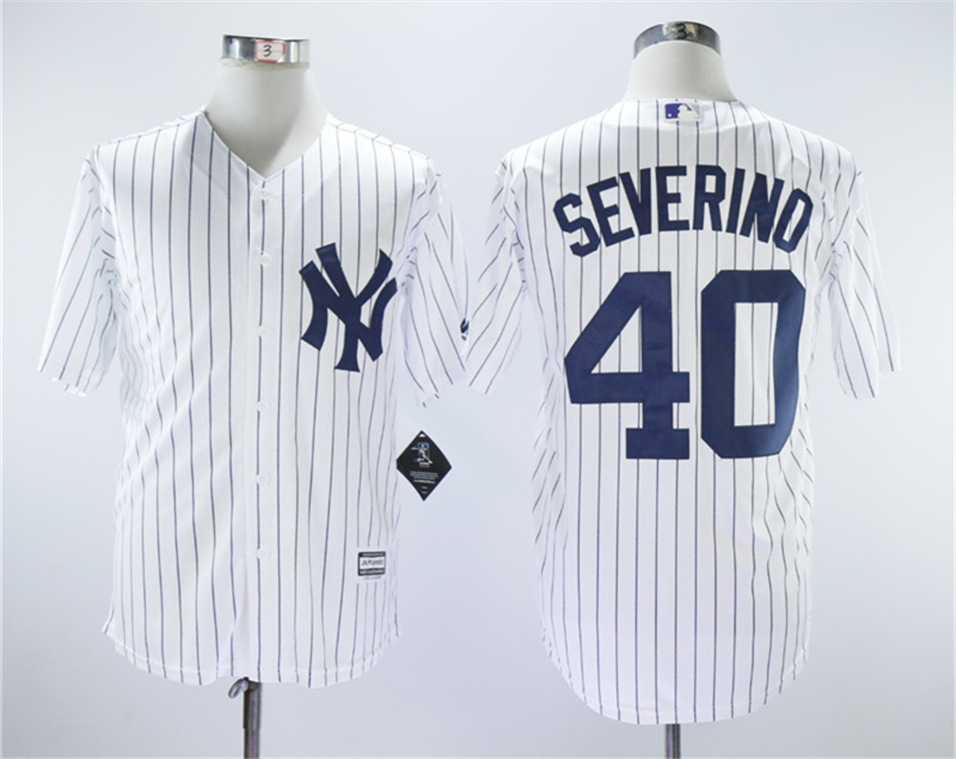 Yankees 40 Luis Severino White Cool Base Replica Player Stitched Baseball Jerseys,We sell and wholesale Yankees 40 Luis Severino White Cool Base Replica Player Stitched Baseball Jerseys on line form chian!